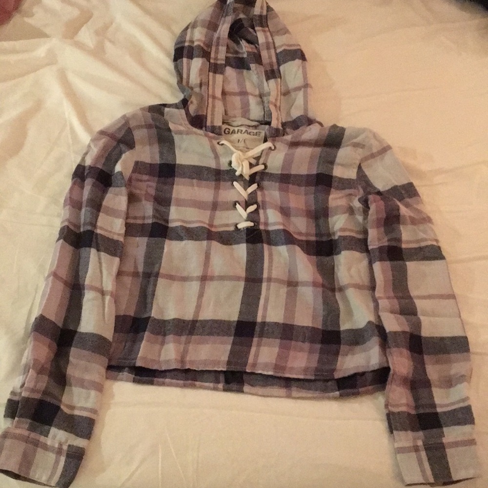 Nice Plaid shirt with hood
